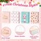 24 Pcs Pink Christmas Gift Bags with Tissue Paper Gingerbread Gift Bags Nutcracker Wrapping Bags with Handles for Xmas Holiday Winter Baby Shower Birthday Favor Gift Wrapping, 8 x 6 x 3 Inch